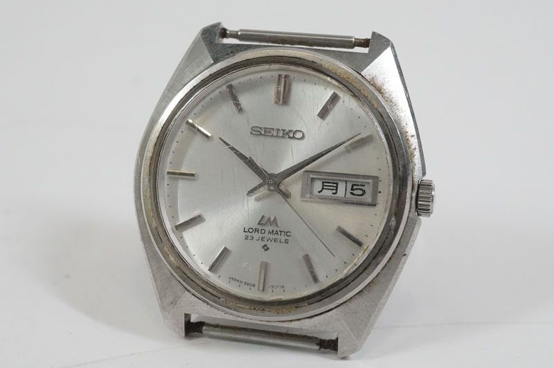 1円~【L838】実働 SEIKO/セイコー LM ロードマチック 5606-7000 自動巻き デイデイト 23石 腕時計 メンズ フェイスのみ拍卖