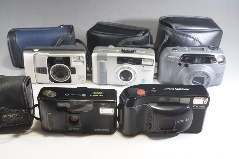 1円~【L887】コンパクトカメラまとめて5点 Canon/Autoboy3 Nikon/Nuvis160i PENTAX/ESPIO160 OLYMPUS/AF-10 Konica/Zup90e拍卖