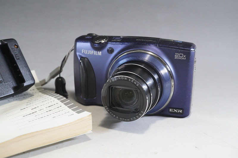 1円~【L908】FUJIFILM/フジフィルム FinePix F900EXR ブルー ネイビー コンパクトデジタルカメラ バッテリー・充電器付拍卖