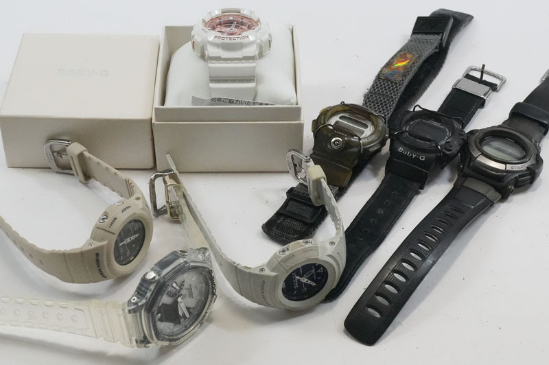 1円~【L932】G-SHOCK BABY-G まとめ7点 GMN-50/GT-009/GA-2140RX/BG-119/BG-350/BA-110 Gショック CASIO カシオ メンズ 腕時計拍卖