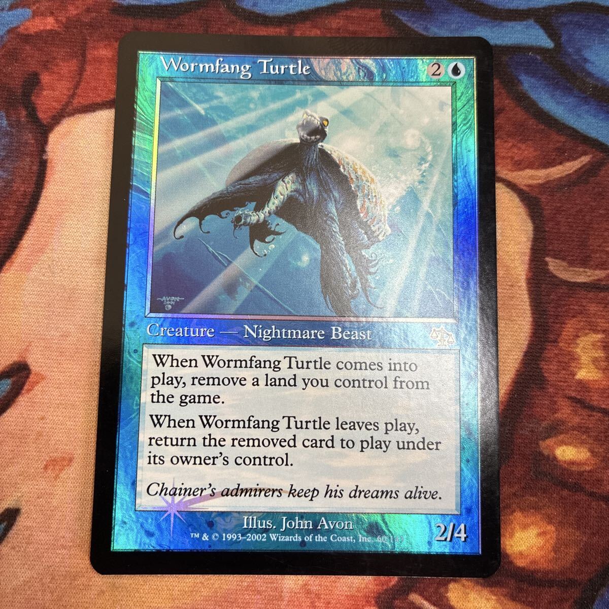 100円スタート MTG マジックザギャザリング foil ジャッジメント 英語 寄生牙の亀/Wormfang Turtle拍卖