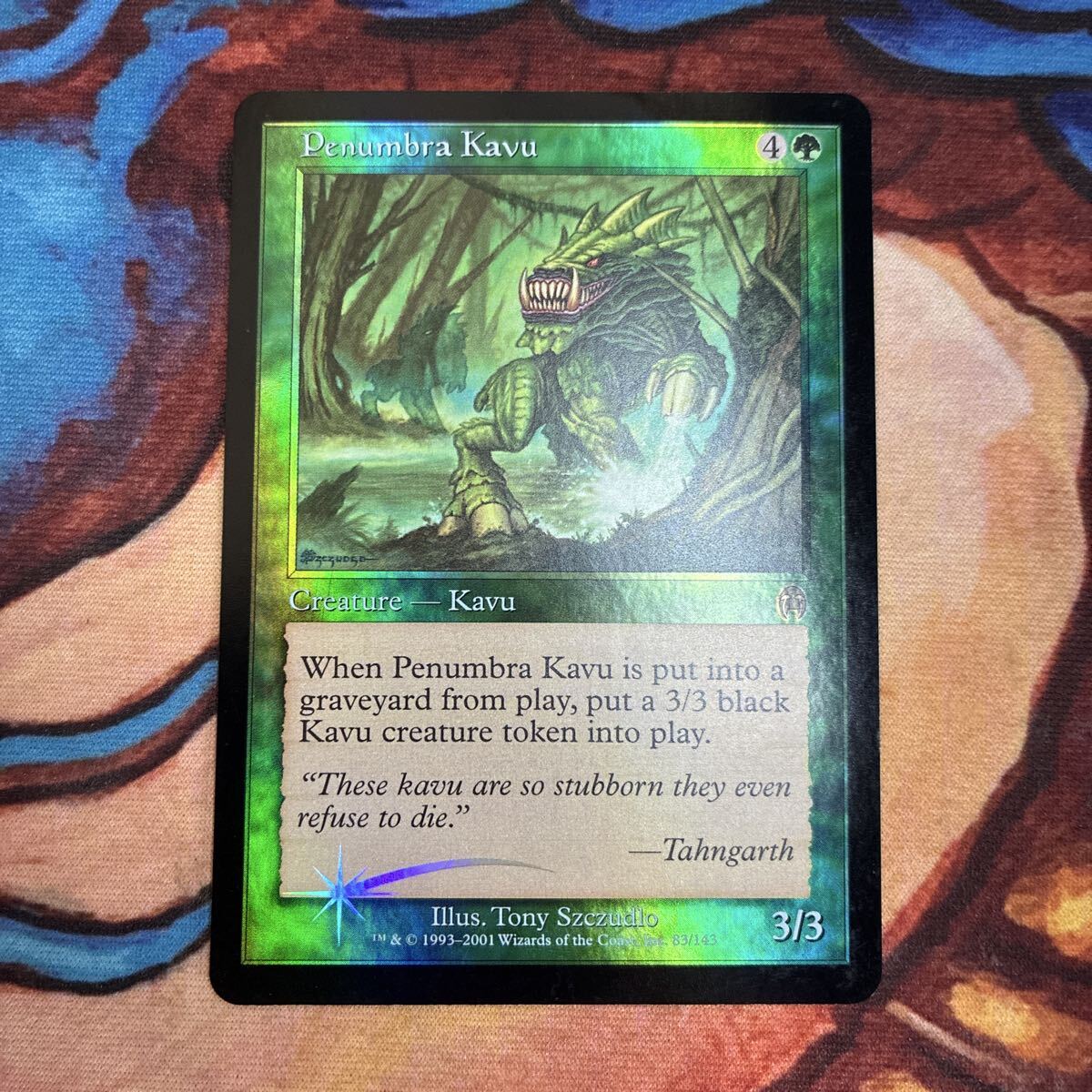 100円スタート MTG マジックザギャザリング foil アポカリプス 英語 暗影のカヴー/Penumbra Kavu拍卖