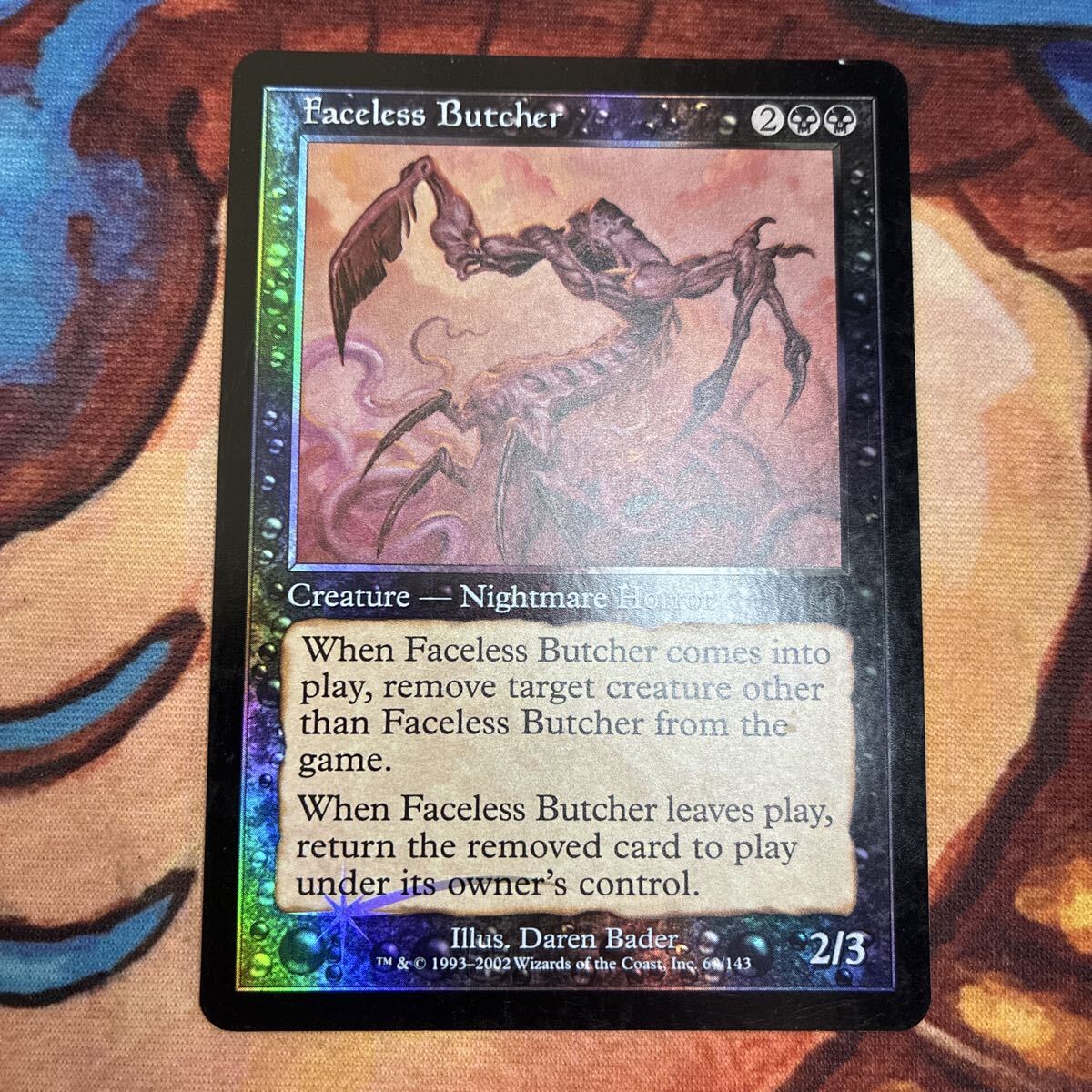 100円スタート MTG マジックザギャザリング foil トーメント 英語 顔なしの解体者/Faceless Butcher拍卖