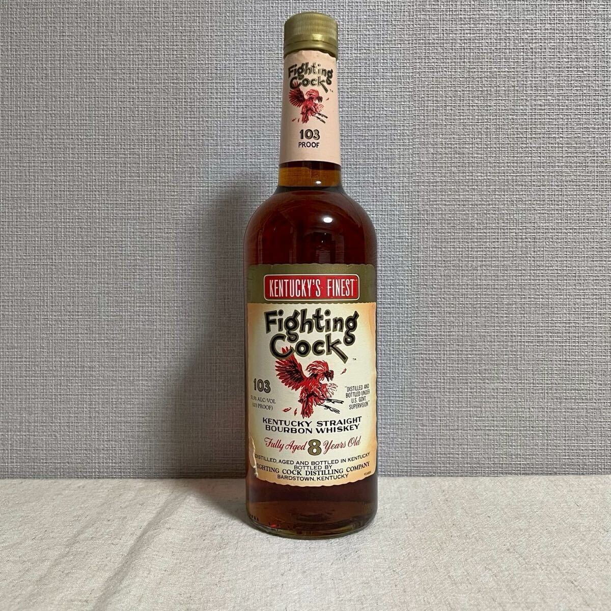 【未開封・終売品】ファイティングコック 8年/オールドボトル/古酒/バーボン/90年代拍卖