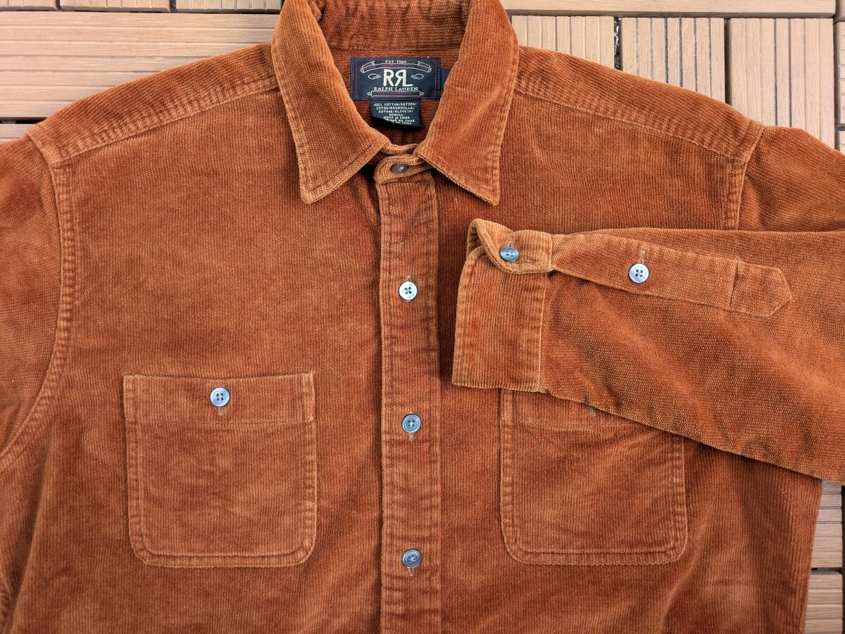 90s 三ツ星 RRL コーデュロイ 長袖シャツ ラルフローレン ポロスポーツ ポロカントリー 古着 ビンテージ ヴィンテージ 拍卖