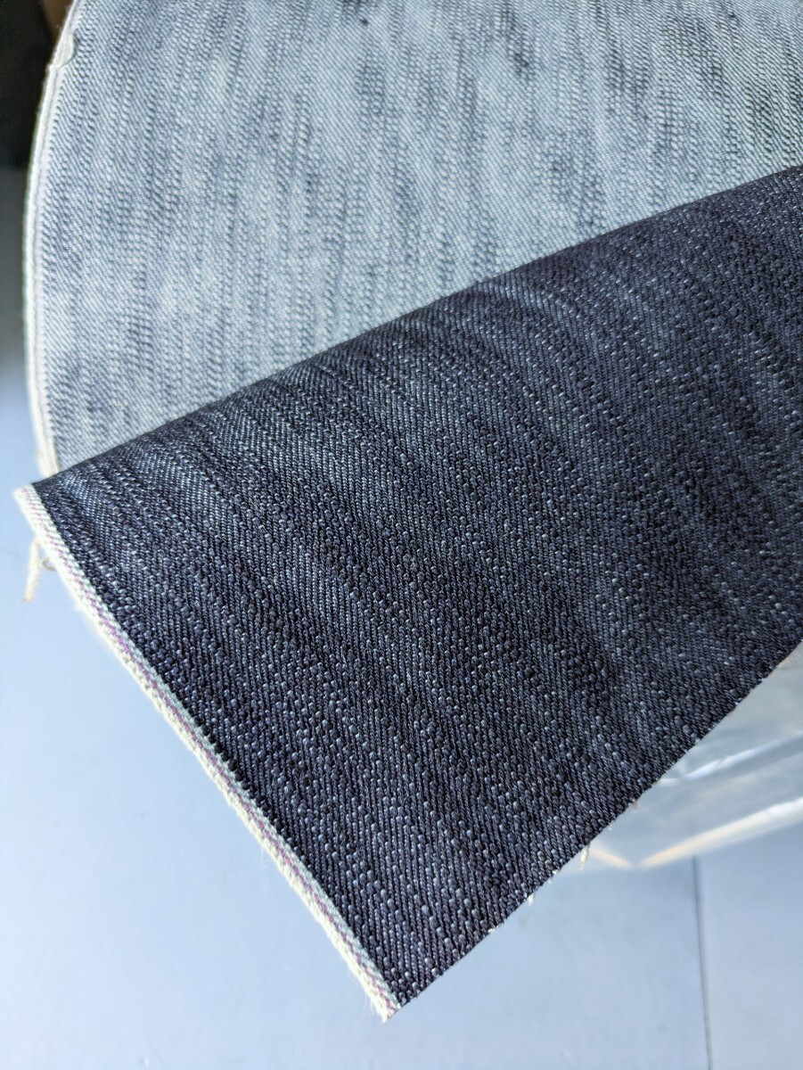 おすすめ 訳あり 産地 岡山県 井原デニム スラブ セルヴィッチインディゴデニム 81cm幅 16.5oz 21m巻 生地 日本製 FVS-4拍卖