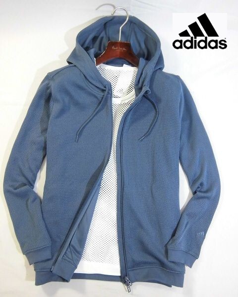 K水11137新品▼ アディダス ゴルフに最適 【 XXL 】 adidas Golf ダブルニット WZIP パーカージャケット フルジップパーカー拍卖