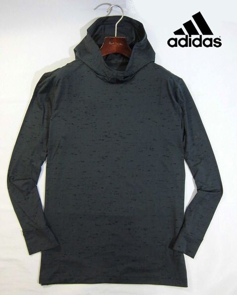 K水11149新品▼ アディダス ゴルフ 【 M 】 黒系 ADIDAS GOLF プルオーバーフーディー 吸汗速乾 長袖 フーディー パーカー UPF50+拍卖