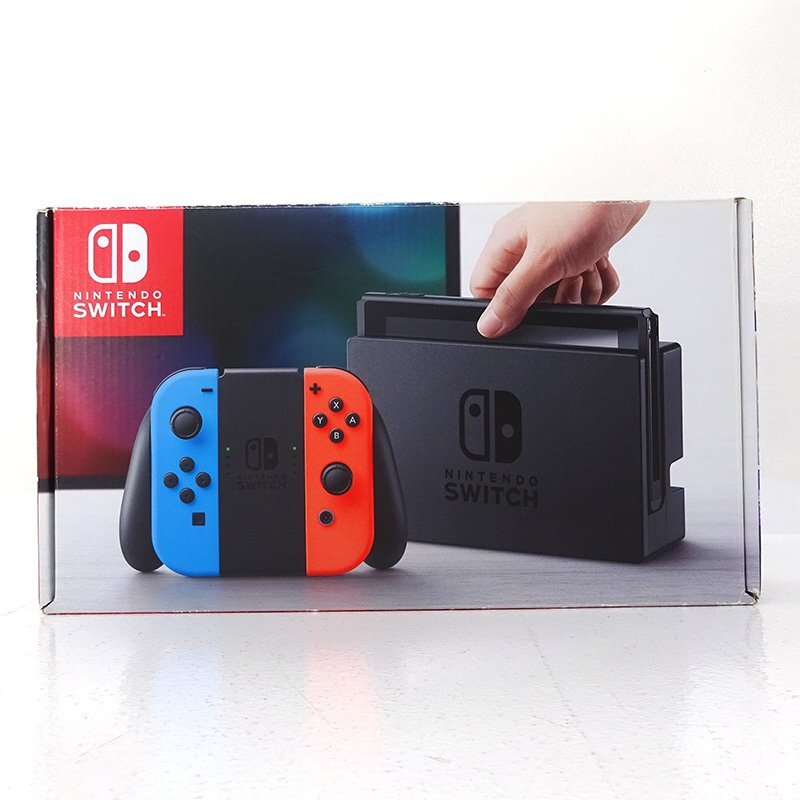 ★中古★Nintendo Switch 本体 Joy-Con(L)ネオンブルー/(R)ネオンレッド HAC-S-KABAA 旧型 初期型 (ニンテンドースイッチ)★【GM649】拍卖