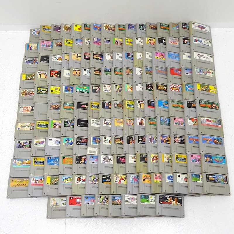 ★ジャンク★SFCソフト 計162本 まとめ売り (ドンキー/マリオ/ぷよぷよ/ヨッシー/FF/ロマサガ/カービィ/ロックマン他)★【GM602】拍卖