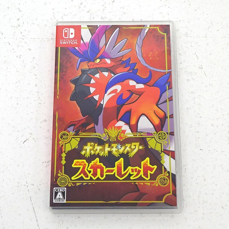 ★中古★【ケース非純正】Nintendo Switchソフト ポケットモンスター スカーレット (ポケモン/スイッチソフト)★【GM646】拍卖