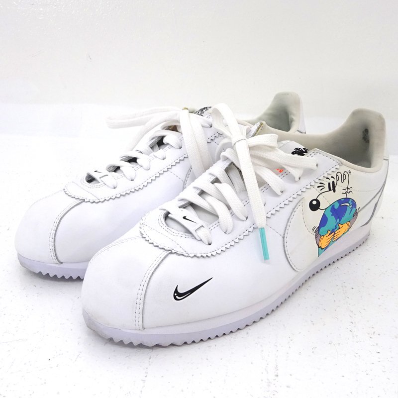 ★中古★NIKE CORTEZ FLYLEATHER QS 26.5cm US8.5 CI5548-100 EARTH DAY (ナイキ/コルテッツ/フライレザー/スニーカー)★【AP126】拍卖