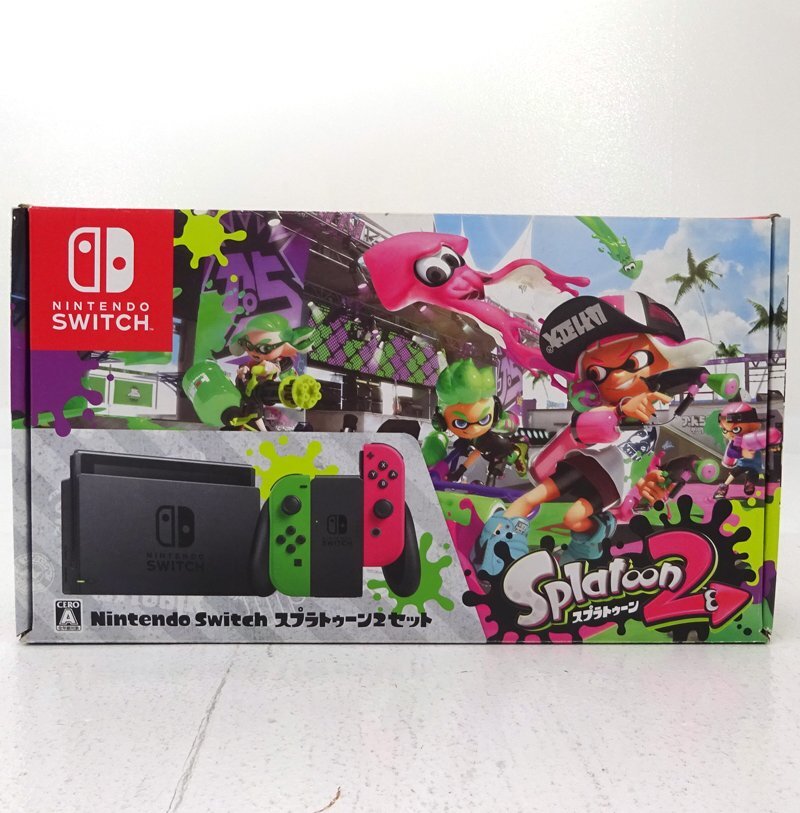 ★中古★Nintendo Switch本体 スプラトゥーン2セット HAC-S-KACEA★【GM649】拍卖