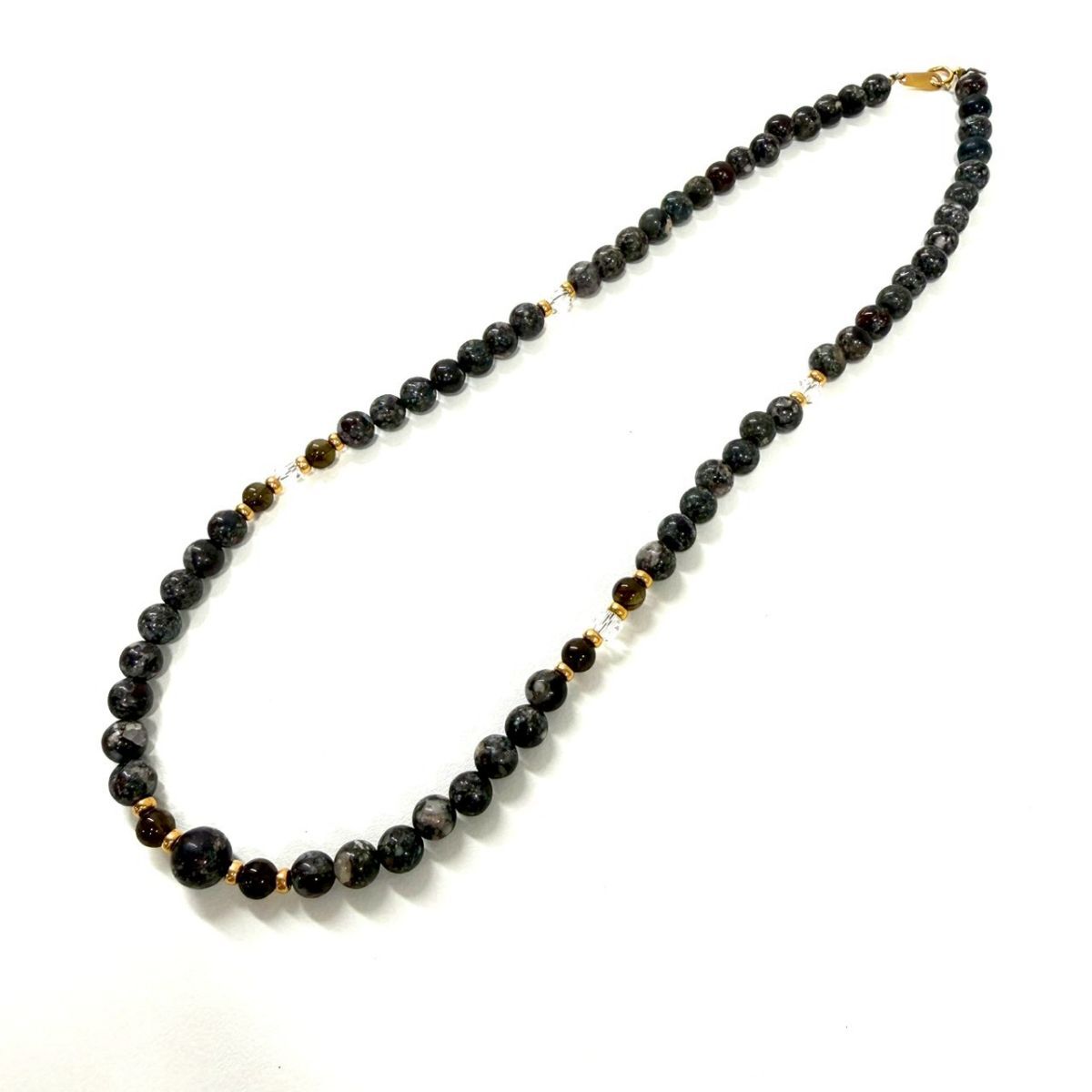 K18 天然石 ネックレス 総重量約23g パワーストーン アクセサリー ITSCM418ALIM F41拍卖