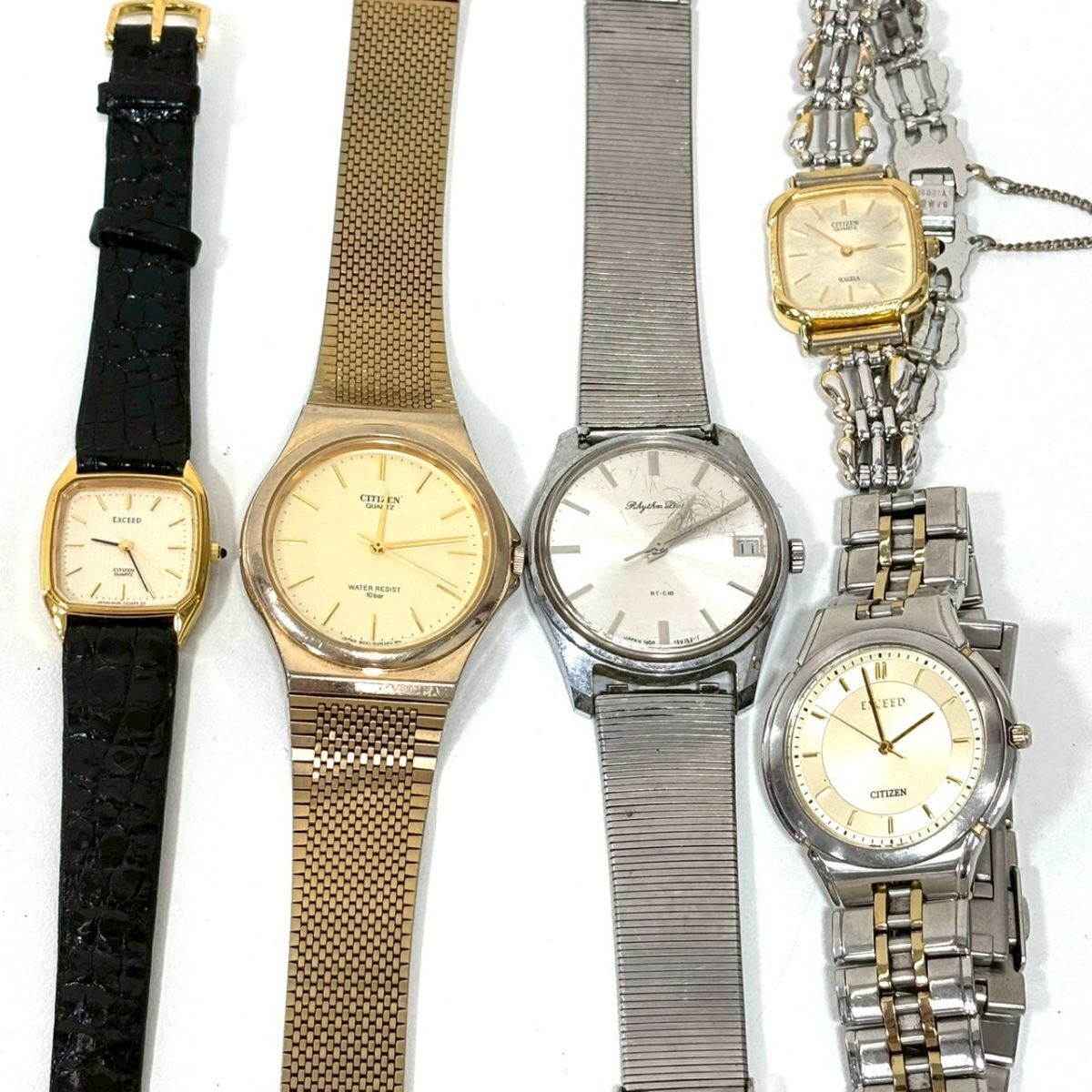 【ジャンク品】CITIZEN シチズン 腕時計 5点まとめ 5437-F40331 T4-G02638 4-180712KA 0330-H27856 など ITDNJH06M7F0 B20拍卖