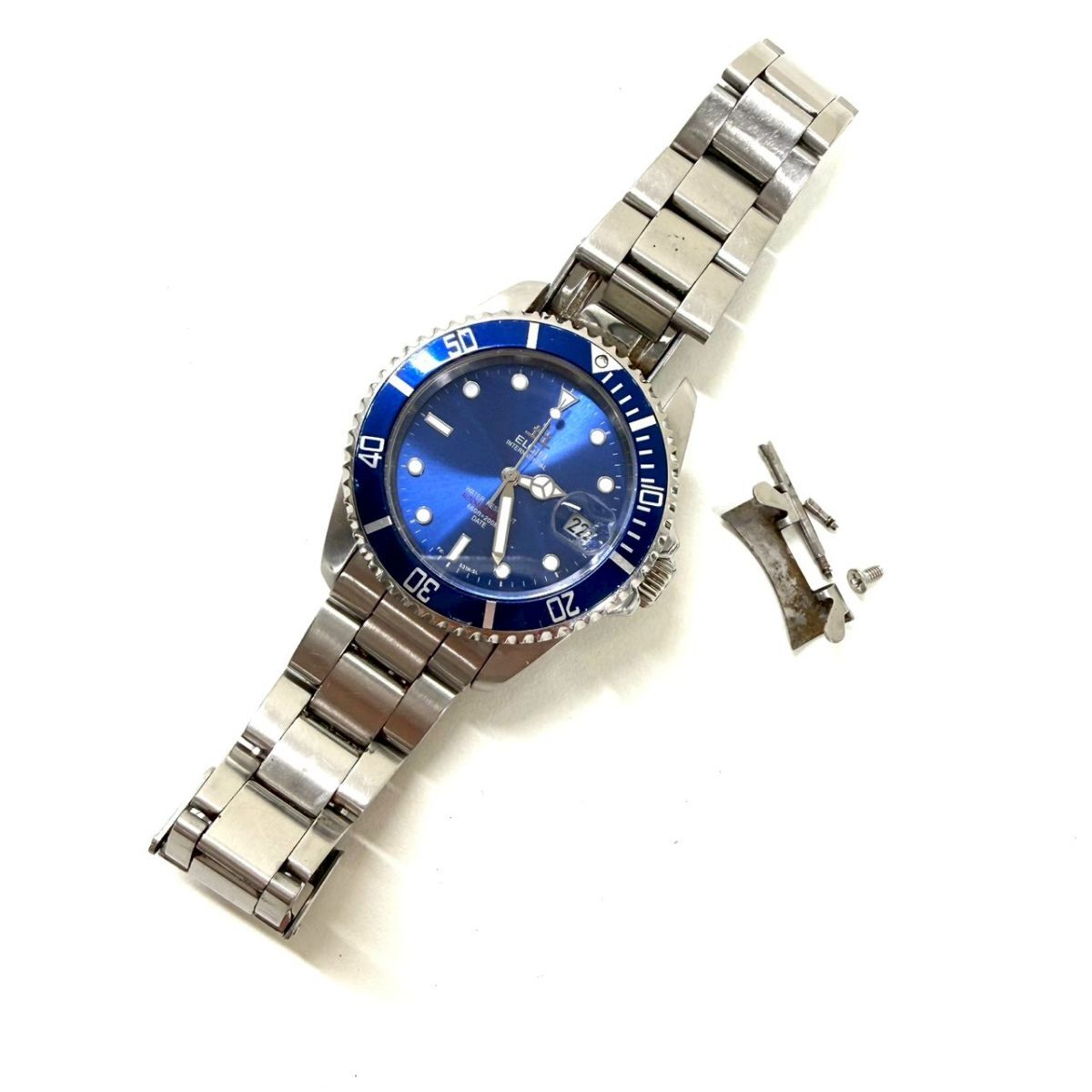 【ジャンク品】ELGIN エルジン FK-531N-SL ブルー文字盤 腕時計 IT2PNZKTF0YO B117拍卖