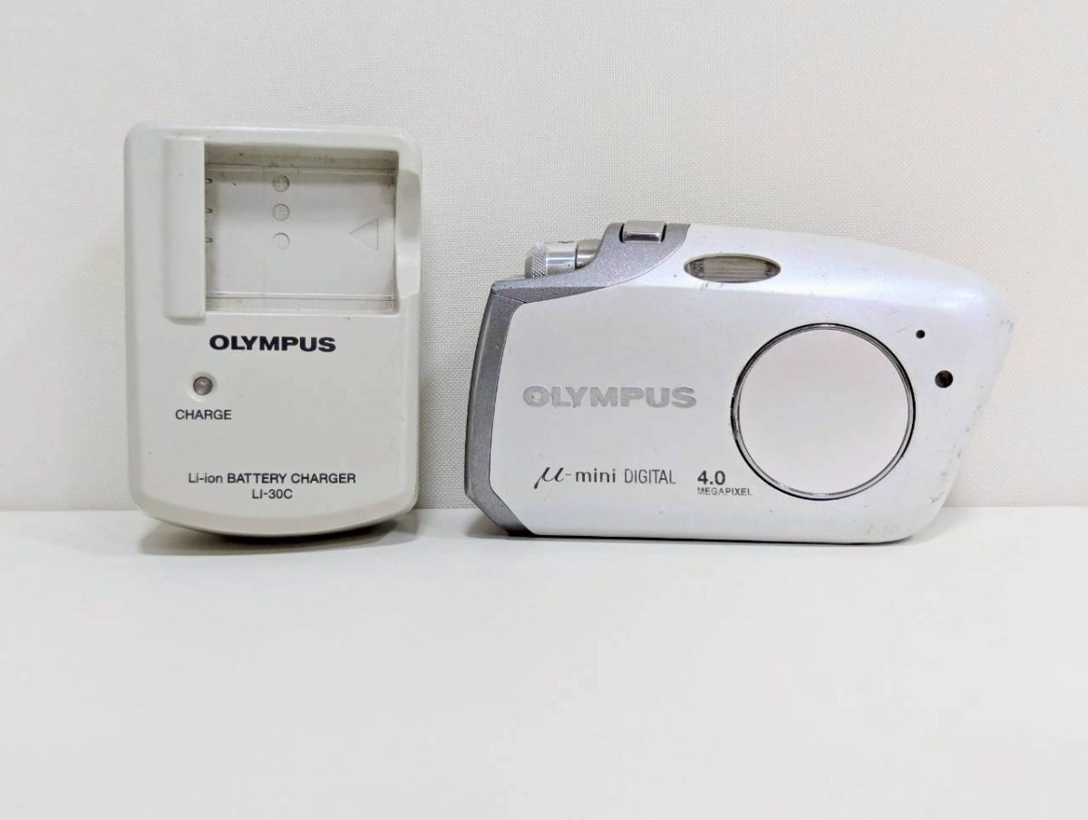 【ジャンク品】OLYMPUS オリンパス μ-mini DIGITAL コンパクトデジタルカメラ ITW6D8XXEY6O A120拍卖
