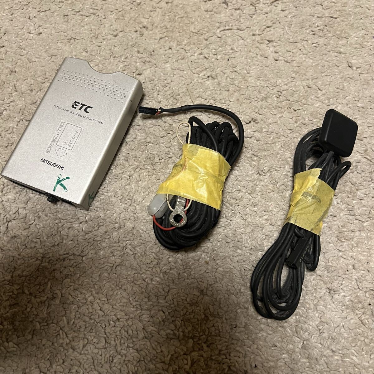 セットアップ 済み! ETC アンテナ 分離型 軽 自動車 二輪 車 登録 三菱電機 ETC車載器拍卖