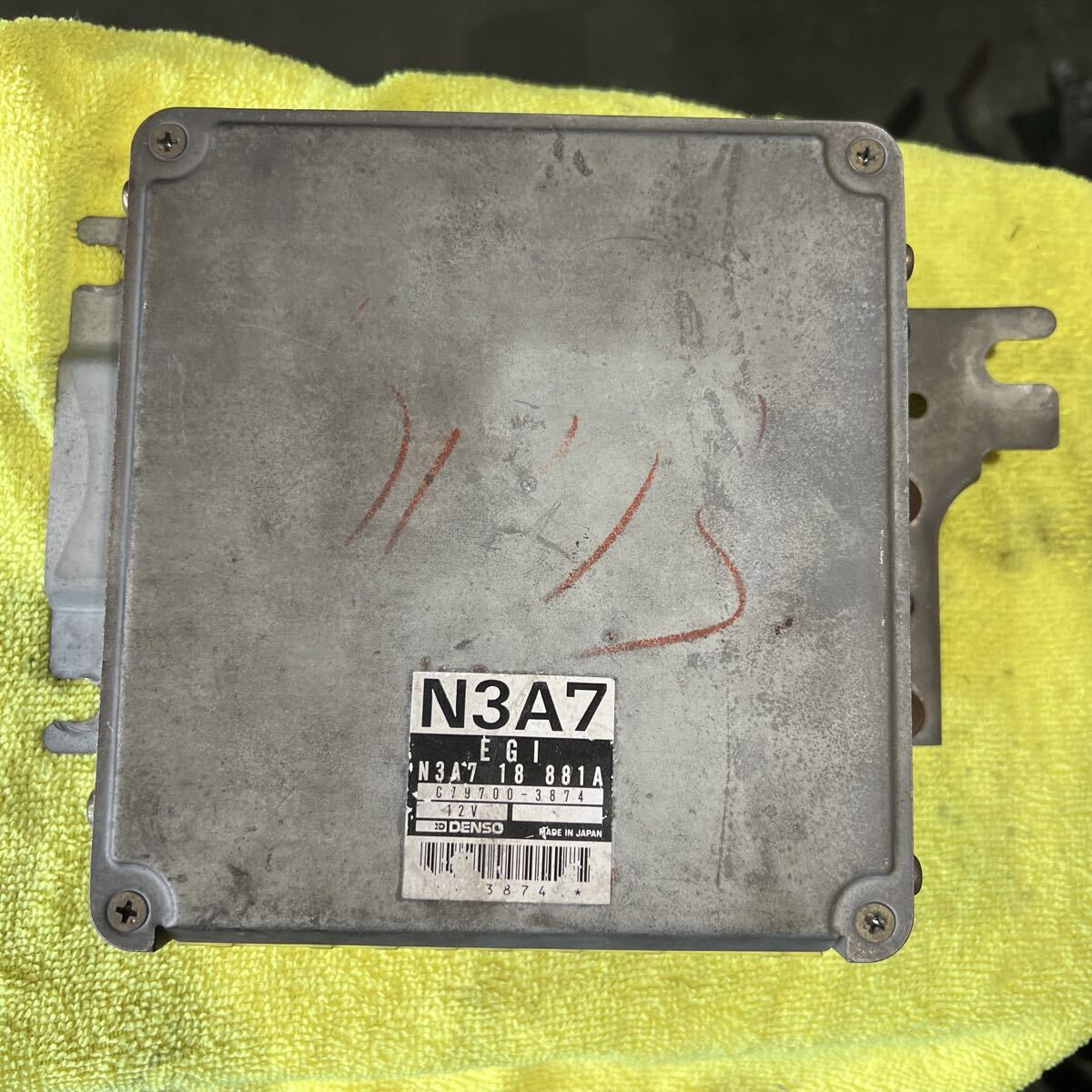 マツダ RX-7 CPU FD3S コンピューター エンジン コンピュータ ECU 1型 MAZDA 実動 079700-3874 N3A7 18 881A MT ターボ 2 3 型 前期 FD拍卖
