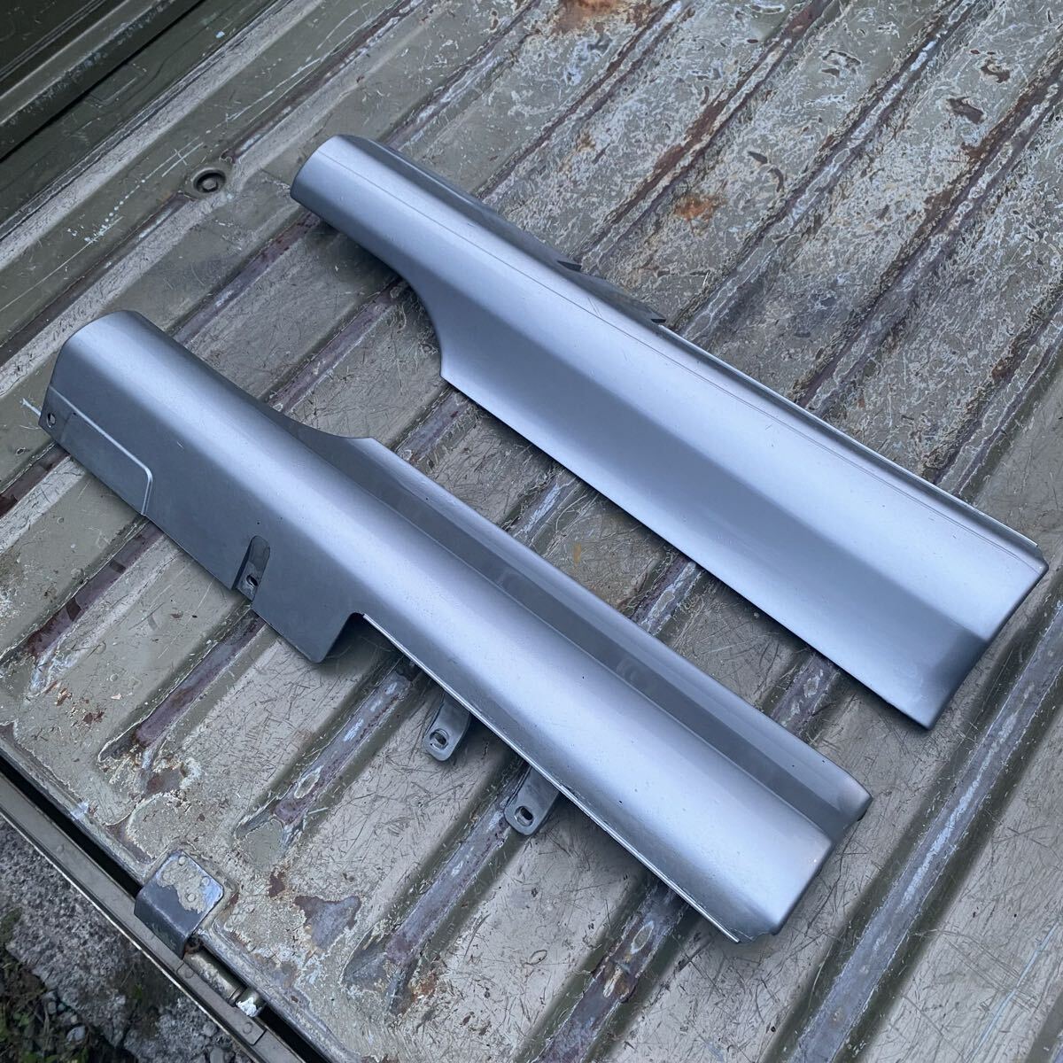 NISSAN スカイライン ER 34 サイド ステップ エアロ 左 右 セット スカート ENR BNR GT R サイドシル プロテクター 日産 skyline シルバー拍卖