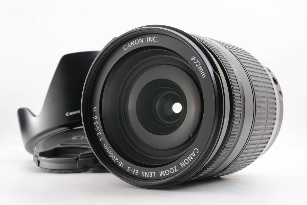動作品 キャノン Canon EF-S 18-200mm f3.5-5.6 IS AF 一眼カメラレンズ フード付 管F1840拍卖