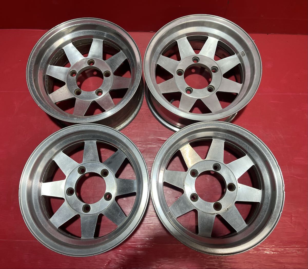 当時物 アサヒ マッドスポーク 15×7j-8 139.7/5H ジムニー拍卖