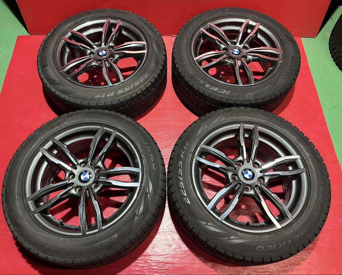 H-33 MAK 17×7.5+54 120/5H 225/55R17 17年製 5分山 4本セット拍卖