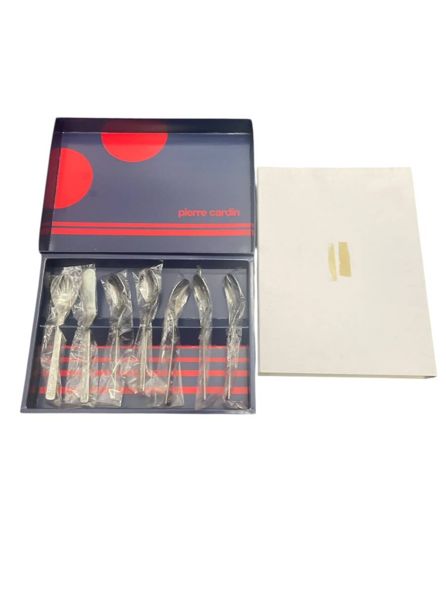 (O) pierre cardin ピエールカルダン スプーン5本セット バターナイフ シェル型スプーン 未使用品 1円〜拍卖