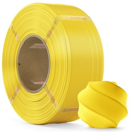 Marswork PLA フィラメント 1.75mm 1kg イエロー 再利用可能スプール 3Dプリンター用拍卖