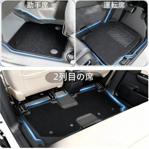 LOL-FUN シエンタ10系 MXPC10G/MXPL10G/MXPL15G 12点フロアマット TPE二層 7人乗り用拍卖