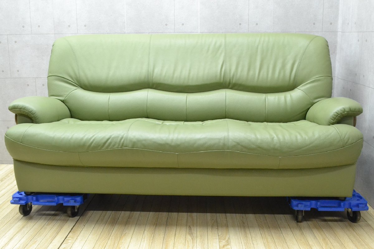 C2729■■karimoku カリモク■chitano 3人掛けソファ■3Pソファ■3シーター拍卖