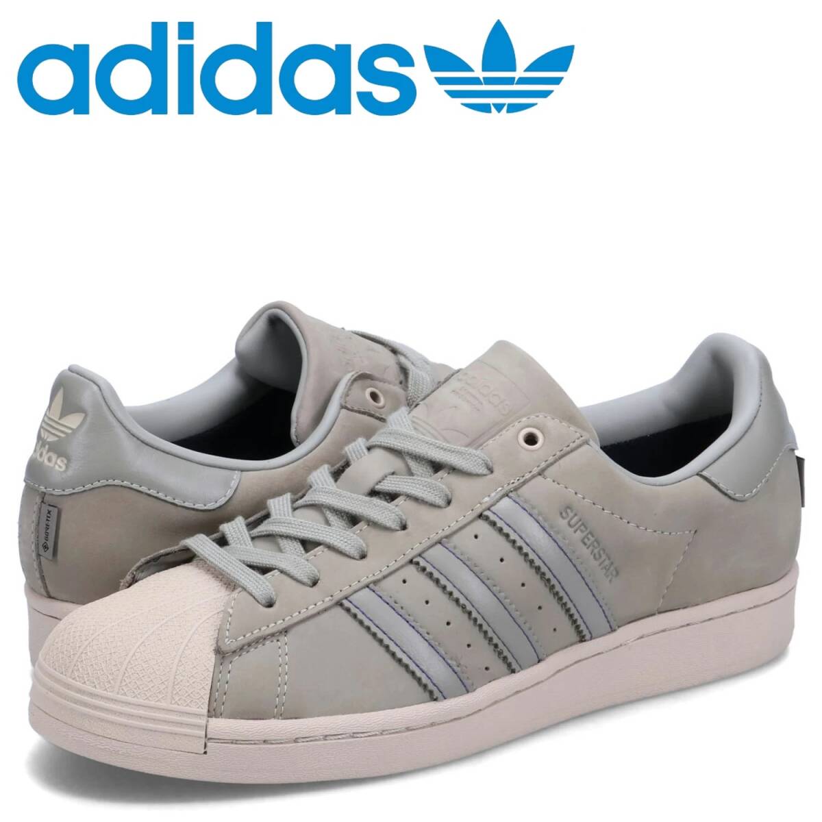 定価19800円 新品正規品アディダスオリジナルス 大人気商品 アディダス スーパースター GTX ゴアテックス シルバーペブル 28.5㎝ 防水仕様拍卖