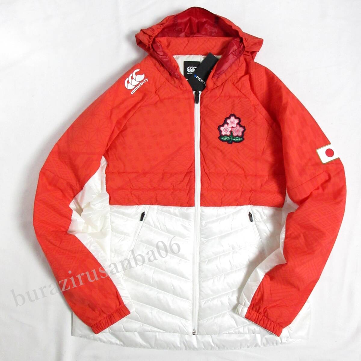 メンズ M 未使用 定価39,600円 カンタベリー ラグビー日本代表 JAPAN クイーンズ インサレーション ジャケット 高機能中綿 RW73612JH-10拍卖