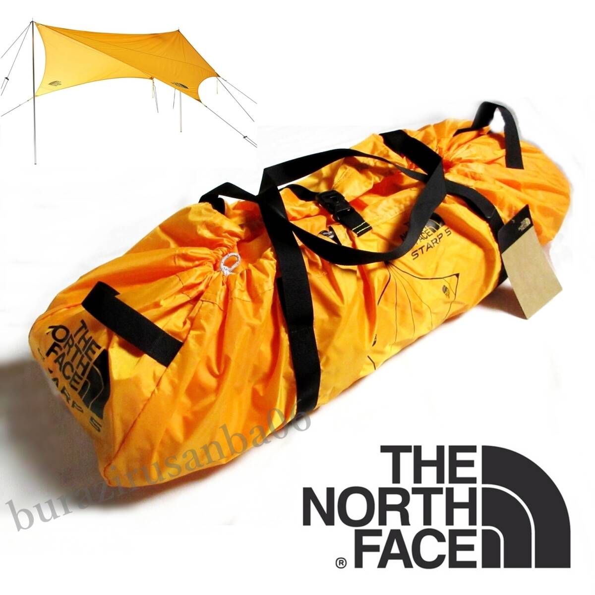 未使用 定価46,200円 ◆ ノースフェイス タープ THE NORTH FACE Starp 5 スタープ 5 アウトドア タープ キャンプ NV22200 サフランイエロー拍卖