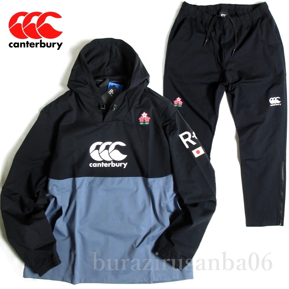 メンズ L 未使用 定価28,600円 カンタベリー ラグビー日本代表モデル JAPAN R+ デュアル フーディ パンツ 上下セット R74063JH R14076JP拍卖