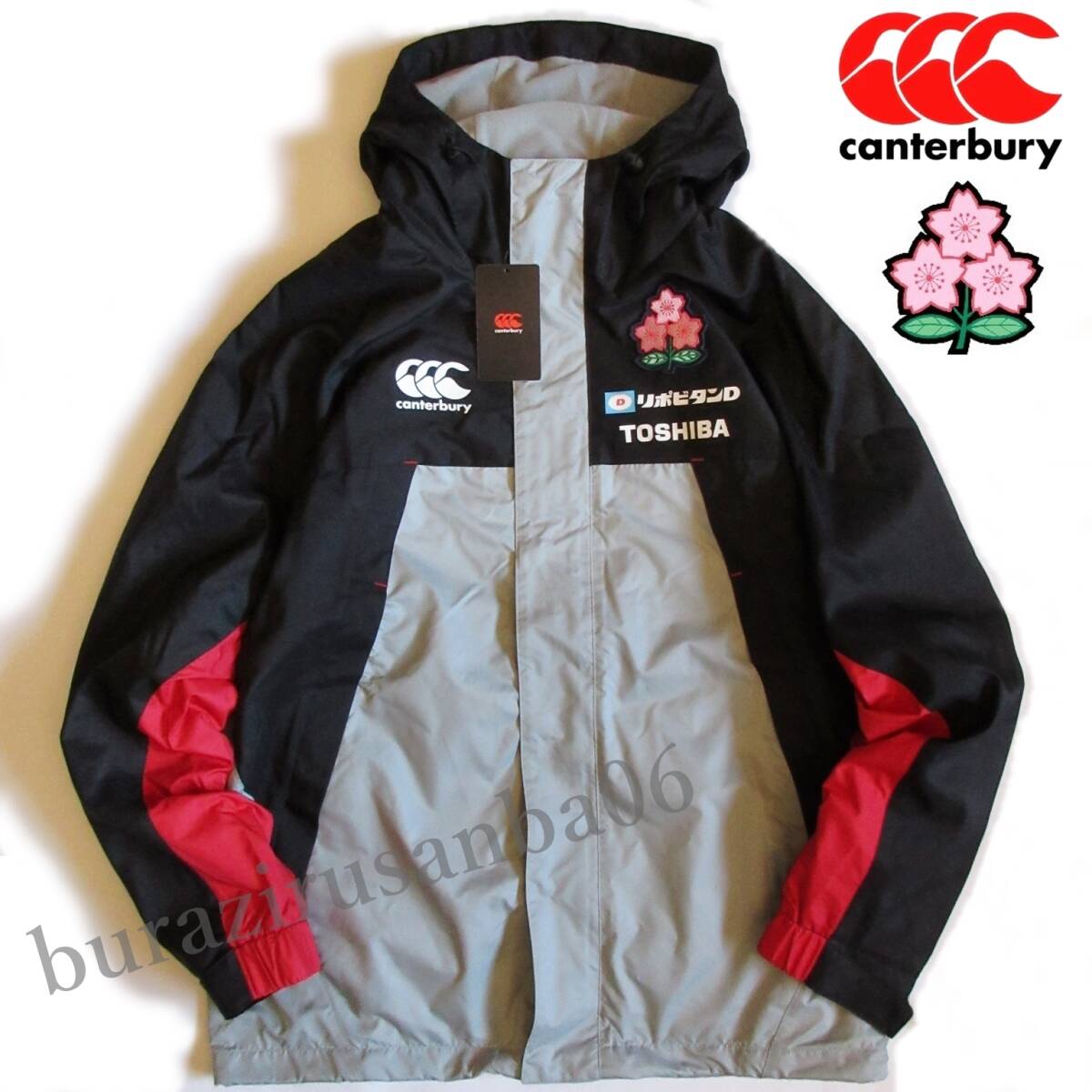 メンズ 4L ◆未使用 定価27,500円 canterbury カンタベリー ラグビー日本代表モデル JAPAN ウィンドジャケット 裏起毛 耐久はっ水 R72170JP拍卖