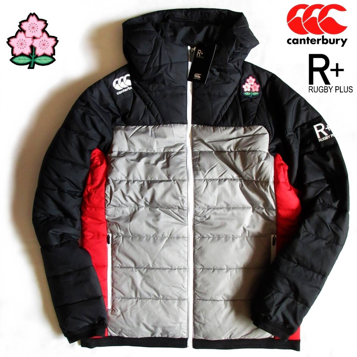 メンズ 5L ◆未使用 canterbury カンタベリー ラグビー日本代表 選手支給品 JAPAN ウォーマー ジャケット 軽量 中綿入り 防寒 R79552JH拍卖