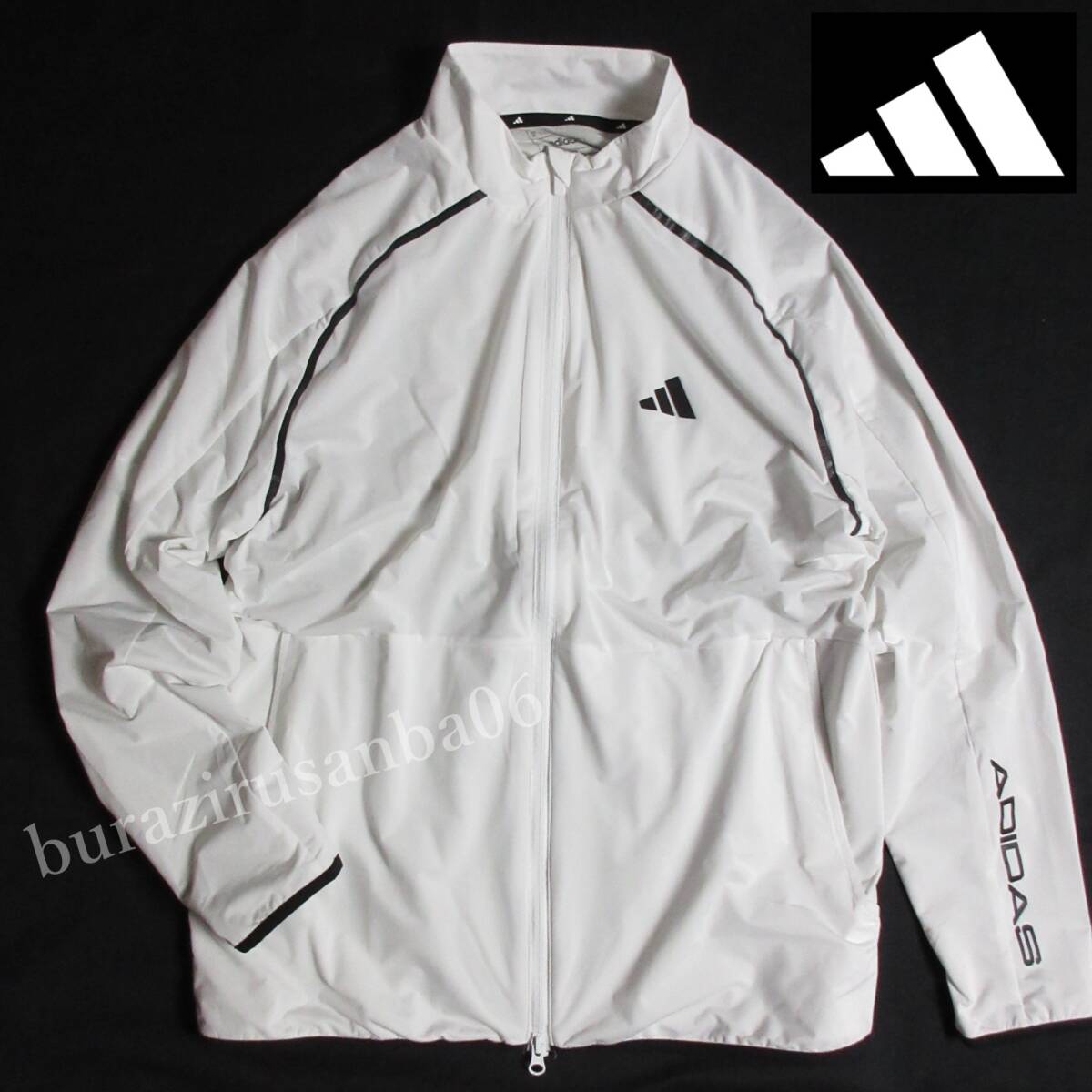 メンズ 2XL 未使用 定価13,750円 adidas GOLF ストレッチ ゴルフジャケット 防風 ジャンパー WIND. RDYテクノロジー JG6330拍卖