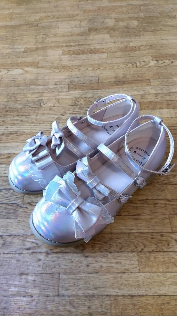 No.2787_海外ロリィタ_光沢ピンク3ストラップリボンおでこロリィタパンプス拍卖