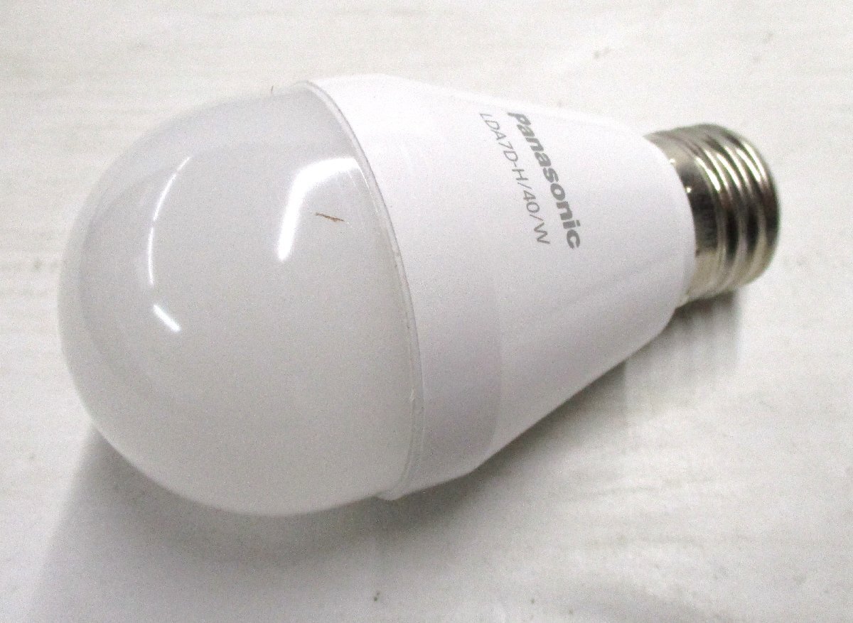 LED電球 40形相当 10個セット パナソニック LDA7D-H/40/W 昼光色 E26口金 直径5.3x高さ10.5cm 9個箱違い 未使用 102100 ☆拍卖