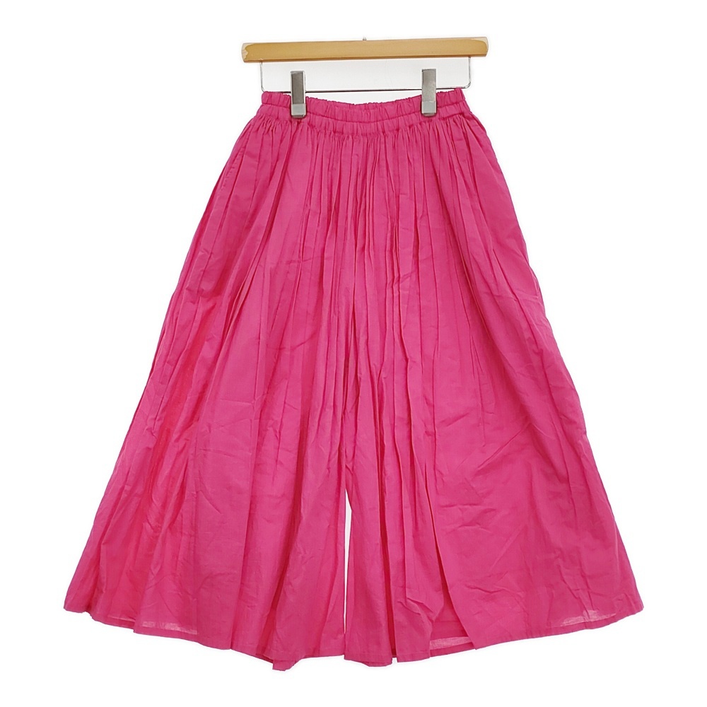 FRANCESCA AMAM LABEL フランチェスカアマンラベル ギャザーワイドイージーパンツ キュロット ピンク 5-1018M 268073拍卖