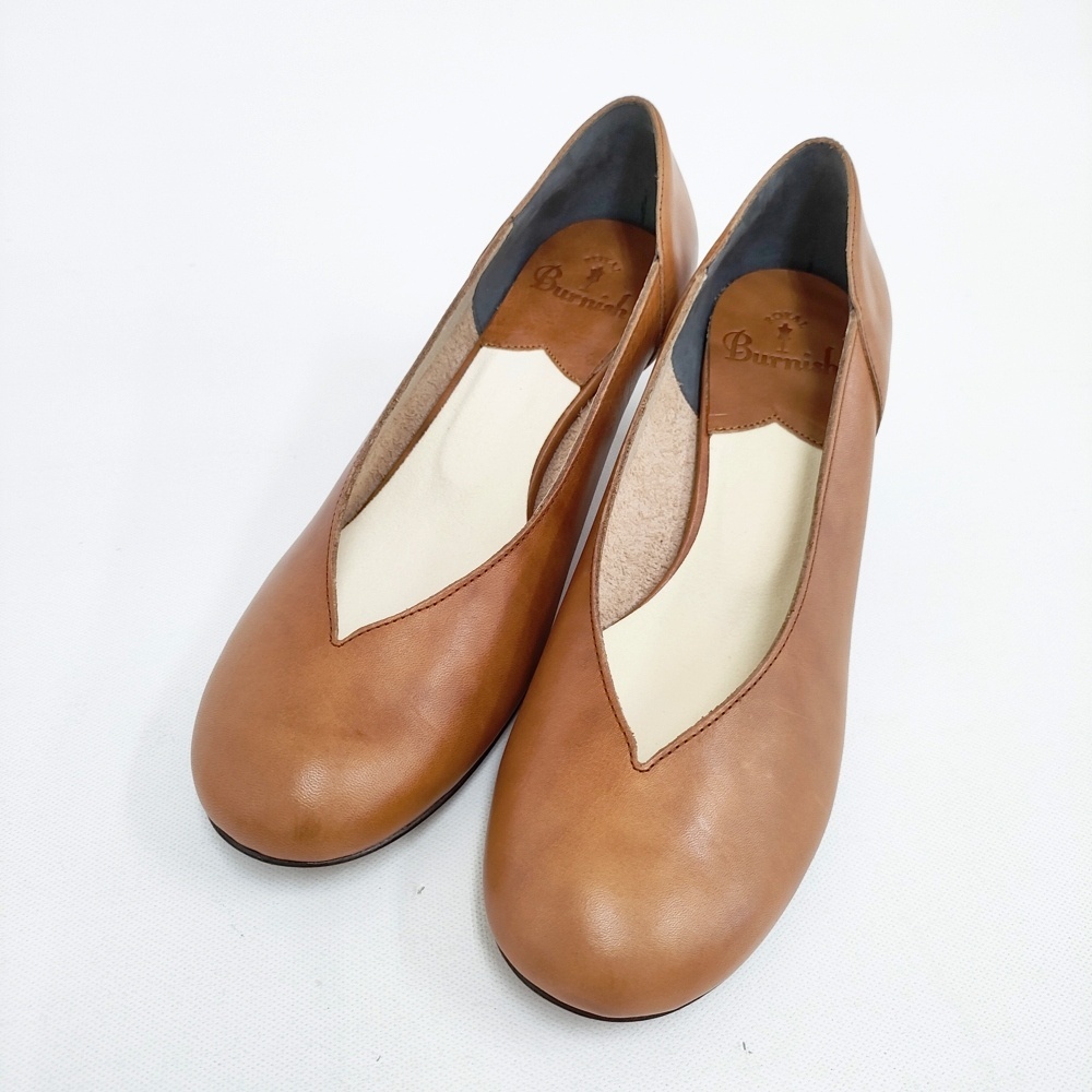 ROYAL Burnish スムースレザーラウンドパンプス 38 24cm パンプス ブラウン ロイヤルバーニッシュ 5-1102G 269535拍卖