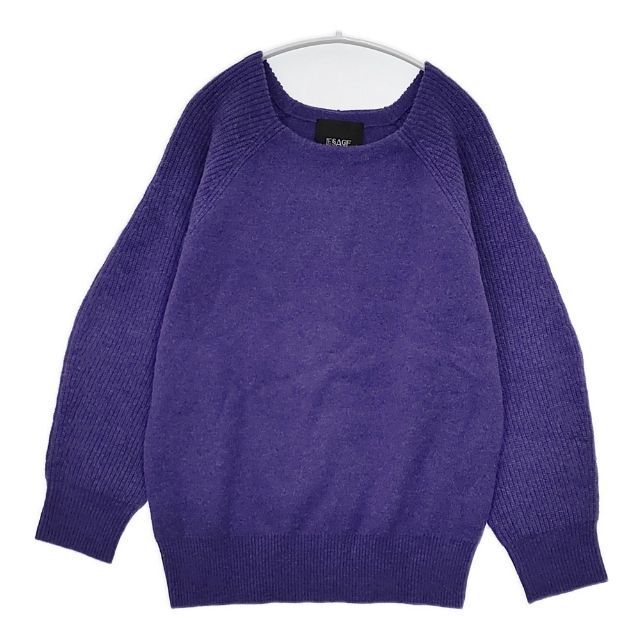 JOURNAL STANDARD L'essage ウールカシミヤ混スムース セーター ニット 22AW パープル ジャーナルスタンダードレサージュ 5-1019T 264972拍卖