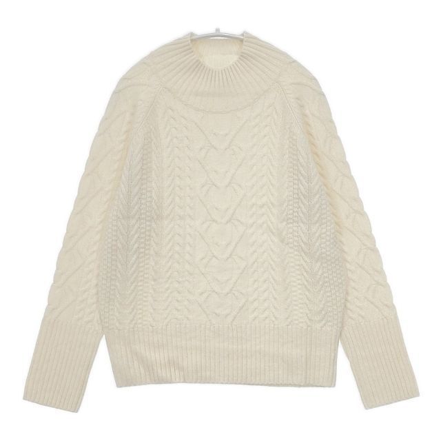 SCAPA ケーブル編み 72231-1-88301E セーター ニット アイボリー スキャパ 5-1019T 264868拍卖