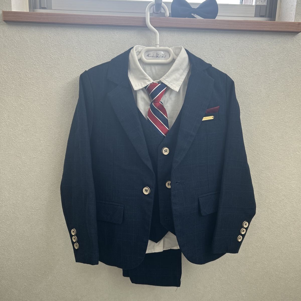 110 Luobo BeiBei スーツ フォーマル 入園 七五三 結婚式 入学式 卒業式 セットアップ スーツ拍卖