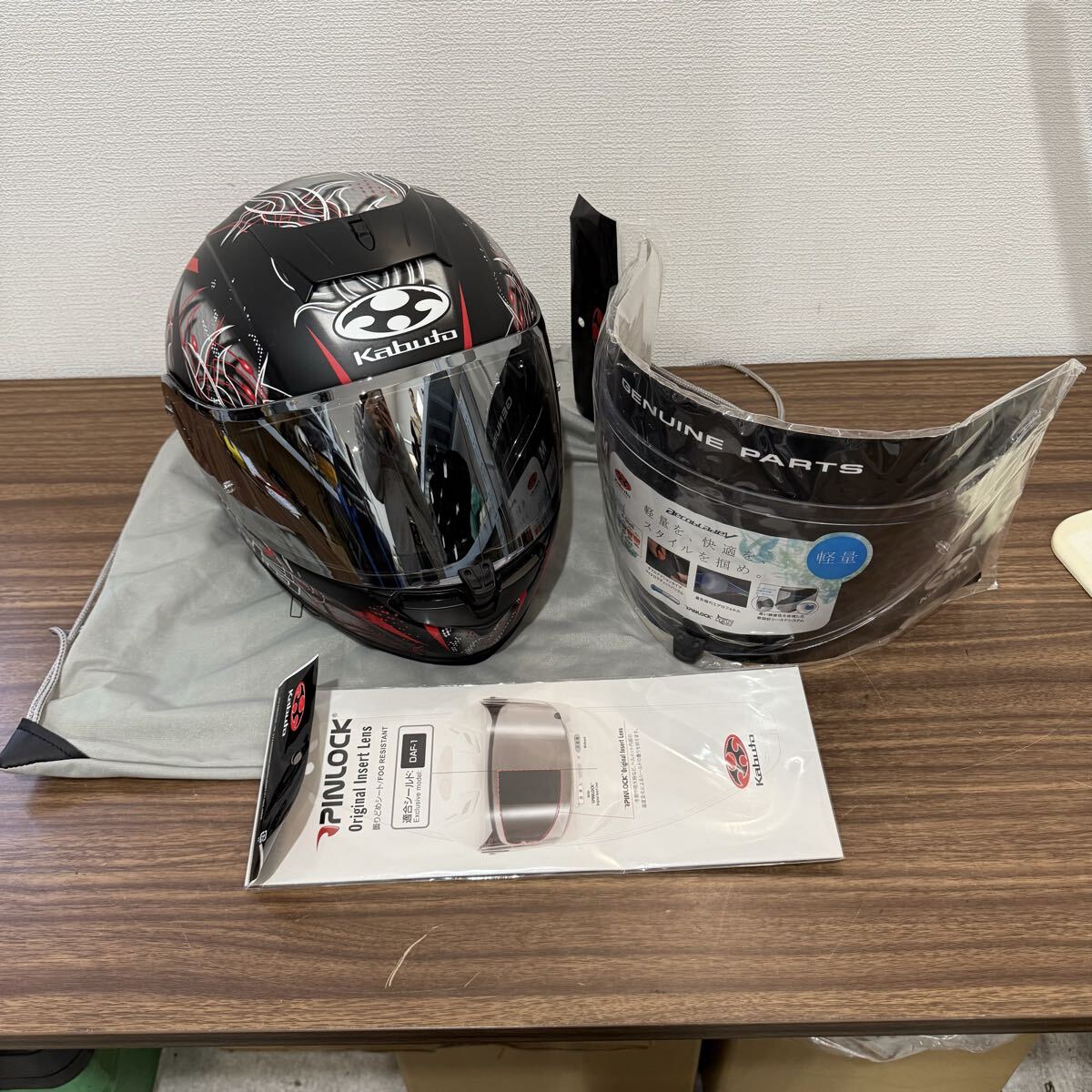 OYF719 OGK Kabuto オージーケーカブト AEROBLADE-5 エアロブレード5 フルフェイスヘルメット バイク 57〜58cm 20年製 シールドセット拍卖