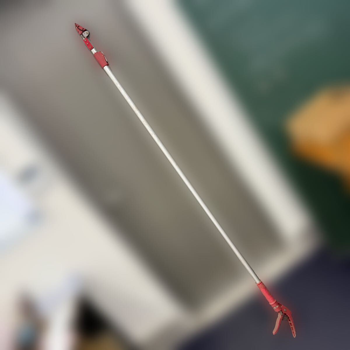 OYF738【直接引取限定】伸縮式 高枝切鋏 枝切り鋏 はさみ 軽量 園芸 ガーデニング ジャンク拍卖