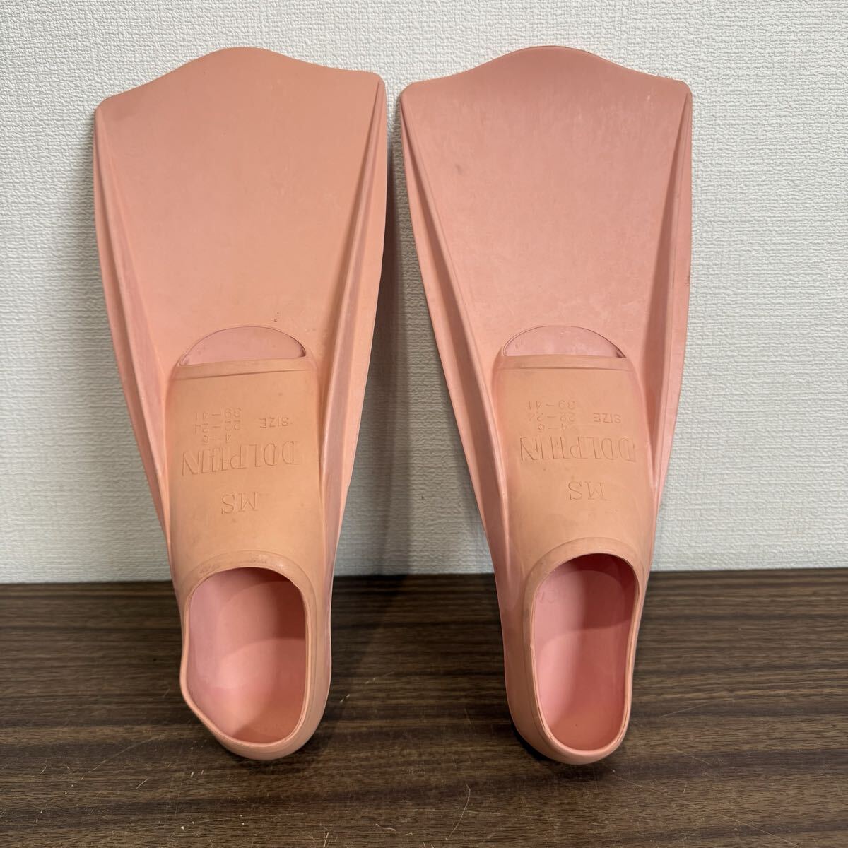 OYF794 AQA エーキューエー MS DOLPHIN ドルフィンカラー ダイビング用 フィン ピンク フルフット 4-6 39-41 22-24cm拍卖