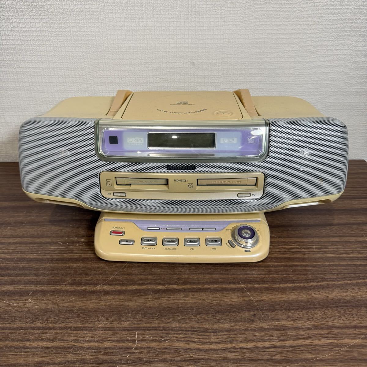 OYF799 Panasonic パナソニック RX-MDX81 ラジカセ CD MD ラジオ 2004年製 通電のみ確認 現状品拍卖