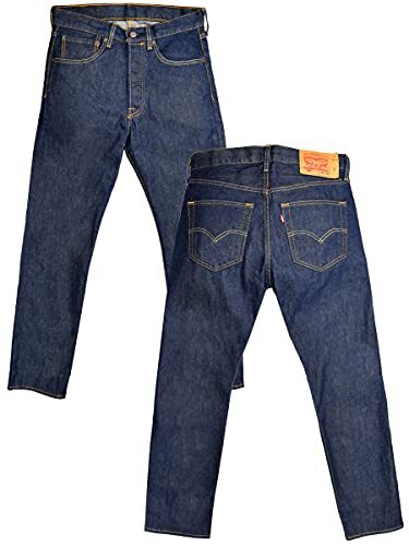 (リーバイス) Levi's 501 メンズ ボタンフライ ワンウォッシュ ストレート ジーンズ リンス 黒 ブラック デニム .拍卖